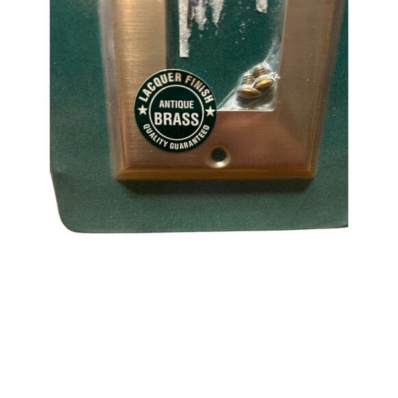 Creative Accents Decorator GFCI Rocker Switch Cover Plate Antique Brass Finish - Picture 2 of 3